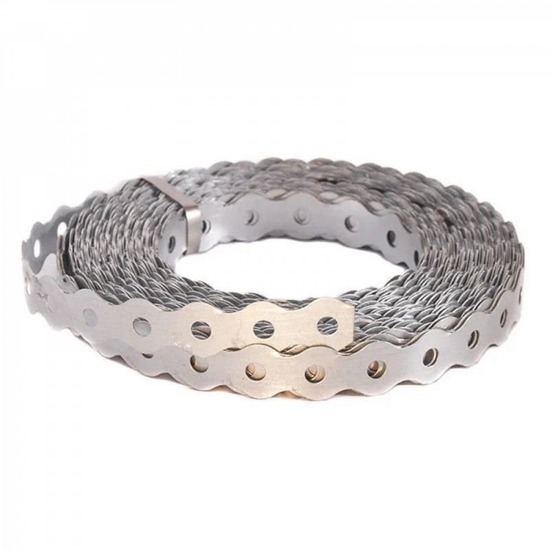 Стрічка монтажна перфорована хвиляста 1x26мм 25м